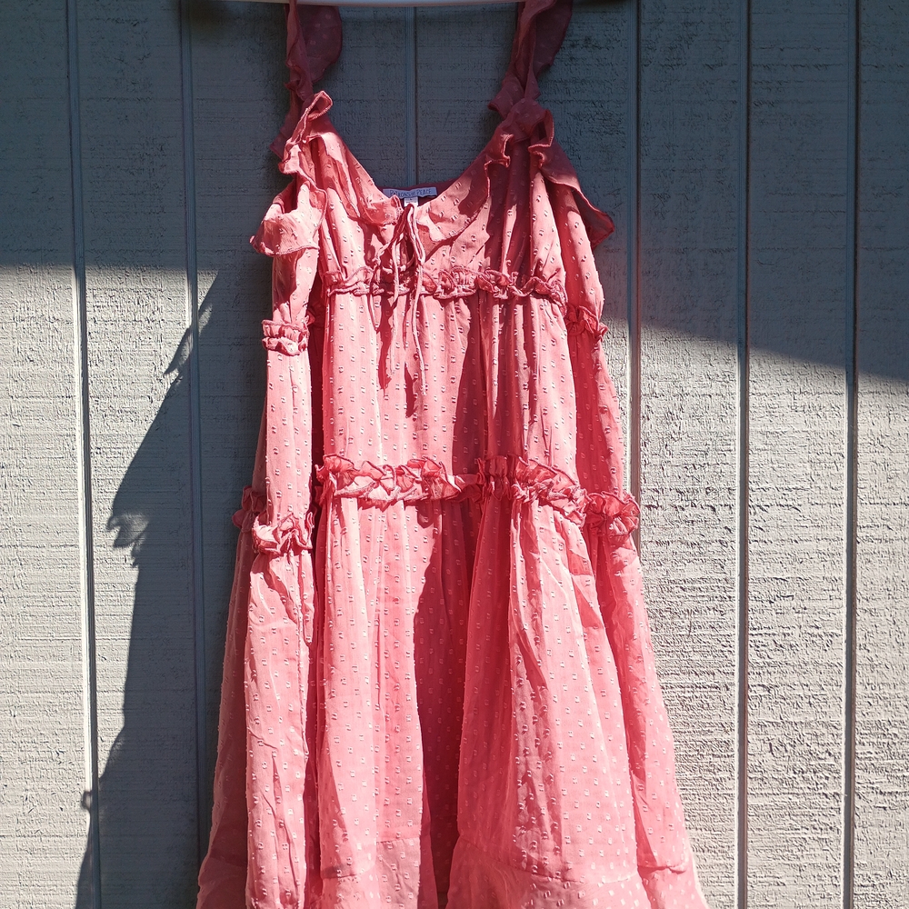 Patrons of Peace Pink Sundress with Ruffles